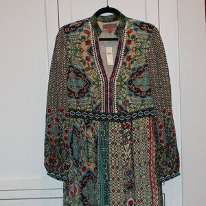 Bhanuni by Jyoti Anthropologie Gorgeous Mixed Print Maxi Dress